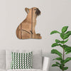 Frenchie wooden dog silhouette