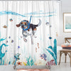 Beagle Bathroom Curtain