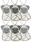 Pug Car Air Freshener 6 Pack Scented With Essential Oils