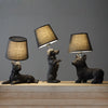 Designer’s lamp – Decorated with black puppy lamp