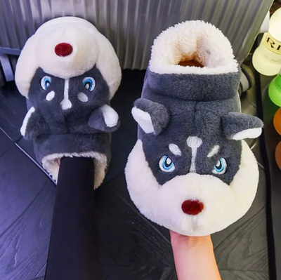 Husky warm slippers