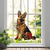 German Shepherd Window Hanging