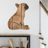 Frenchie wooden dog silhouette