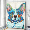 Colorful Pembroke Welsh Corgi - Dog Canvas Print