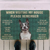 Boston terrier funny doormat - Goodogz