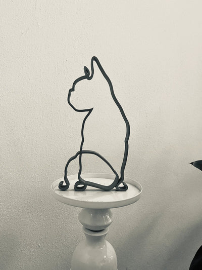 Boston Terrier Minimalist Art Sculpture - Goodogz