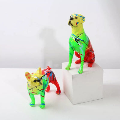 Boxer Colorful Statue - Goodogz
