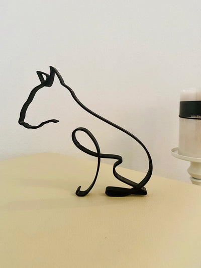 Bull Terrier Minimalist Art Sculpture - Goodogz