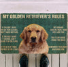 Golden retriever funny doormat - Goodogz