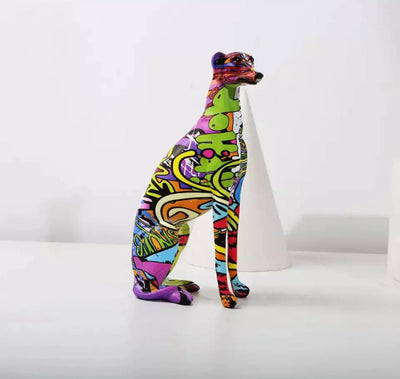 Graffiti Greyhound Sculpture - Goodogz