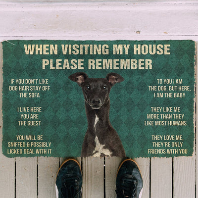 Greyhound funny doormat - Goodogz
