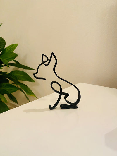 Chihuahua Minimalist Art Sculpture