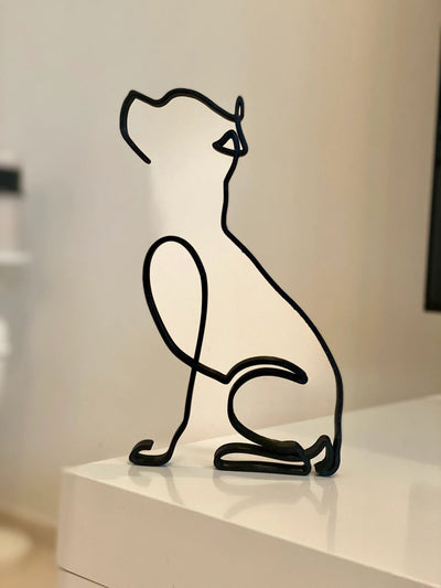 Pitbull Minimalist Art Sculpture - Goodogz