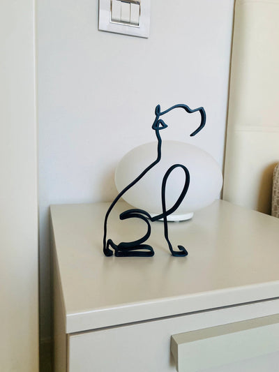 Pitbull Minimalist Art Sculpture - Goodogz