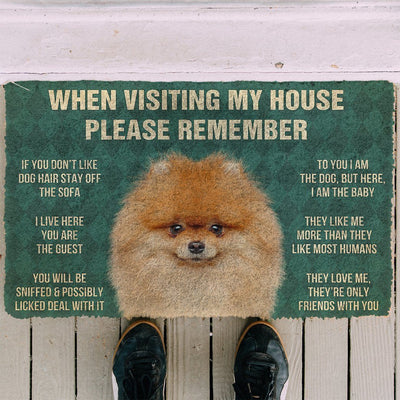 Pomeranian funny doormat - Goodogz