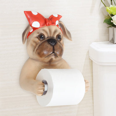 Pug toilet paper holder - Goodogz