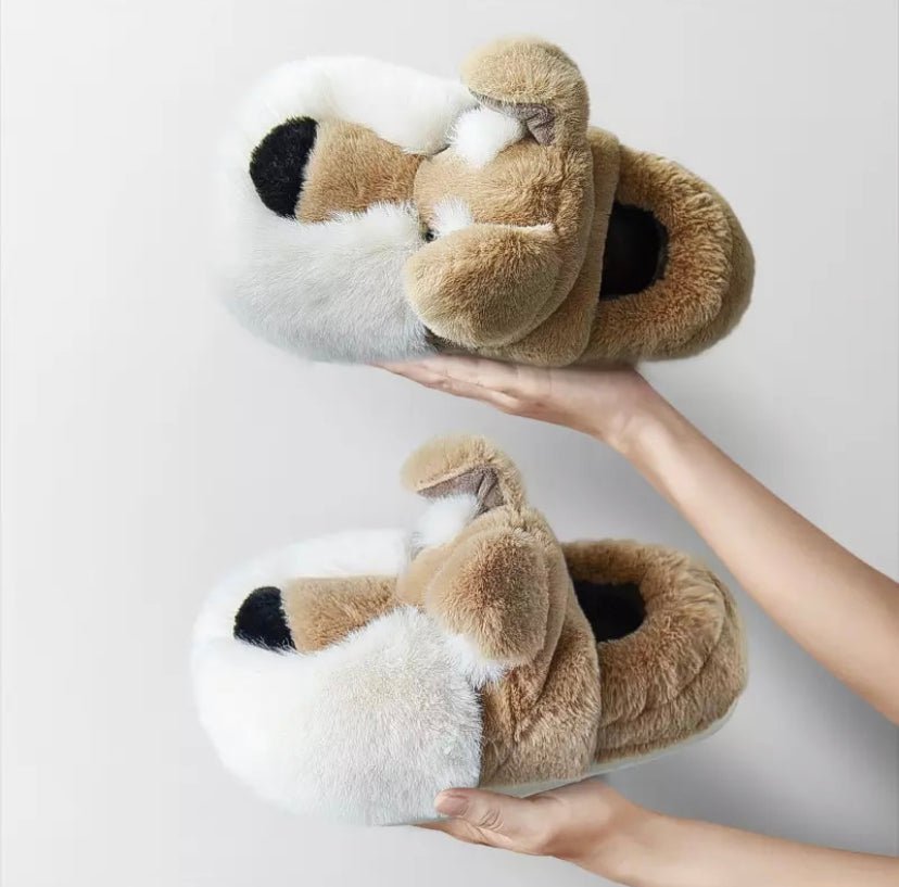 Fuzzy Westie Slippers – Ploocy