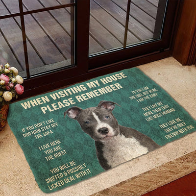 Staffordshire bull terrier funny doormat - Goodogz